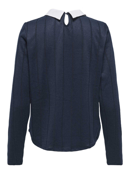 MAGLIA TONSY TIGER JACQUELINE DE YONG DA RAGAZZA BLU