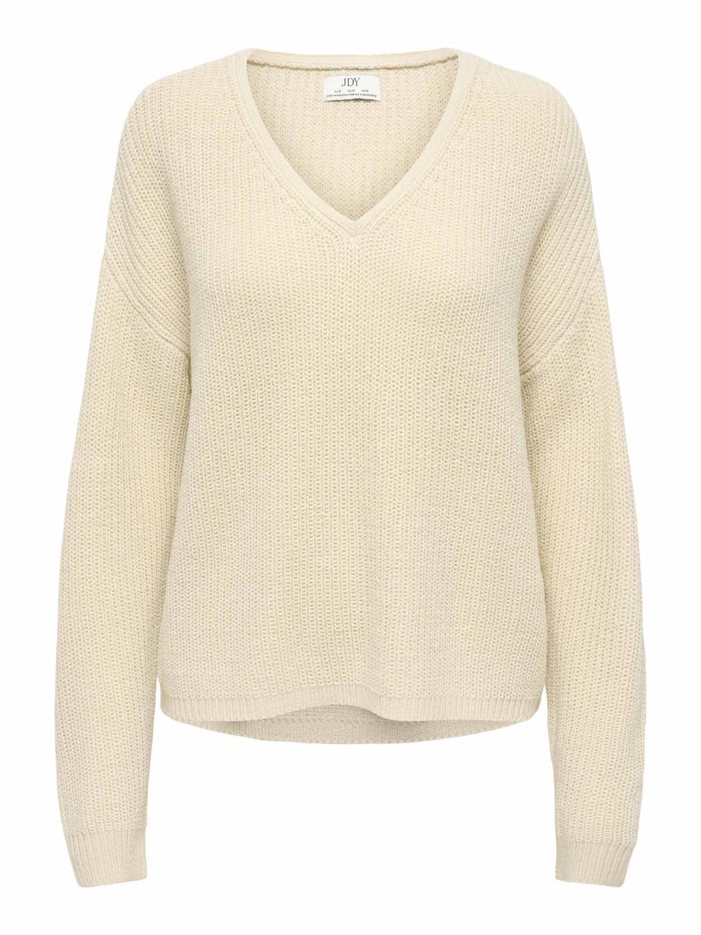 Jaqueline De Yong Evie V Neck, maglia da donna beige
