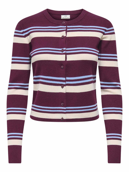 Jaqueline de Yong Emmie Cardigan, maglia da donna bordeaux
