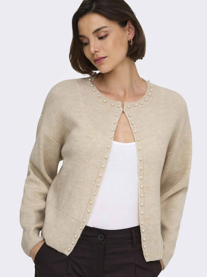 Jaqueline De Yong Emmali Cardigan, maglia da donna beige