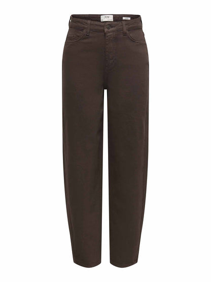 Jaqueline de Yong JDY Susie Barrel, jeans da donna marrone