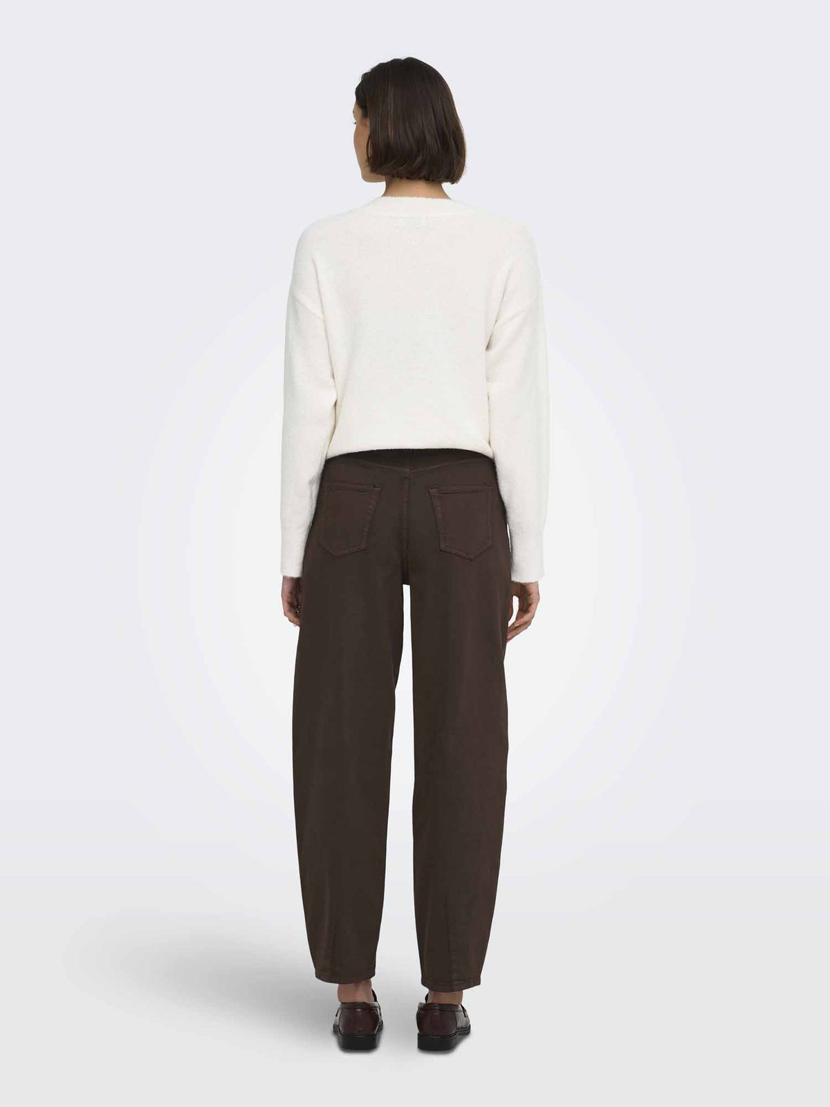 Jaqueline de Yong JDY Susie Barrel, jeans da donna marrone