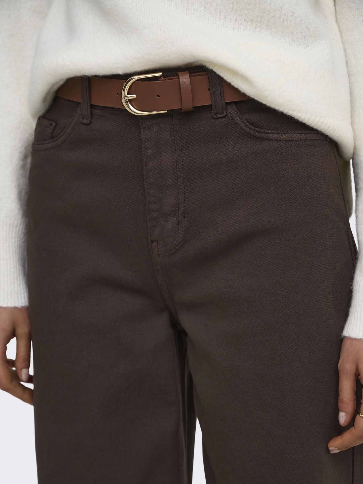 Jaqueline de Yong JDY Susie Barrel, jeans da donna marrone