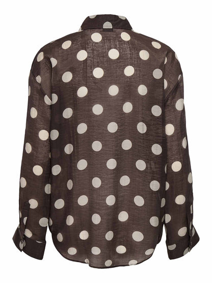 Jaqueline De Yong Fay, camicia da donna marrone