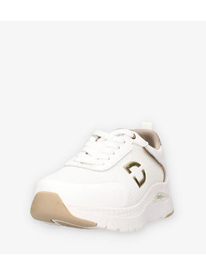 Donna Serena, sneakers da donna adulto in tessuto bianco con suola in gomma