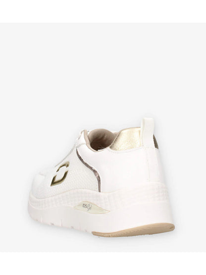 Donna Serena, sneakers da donna adulto in tessuto bianco con suola in gomma