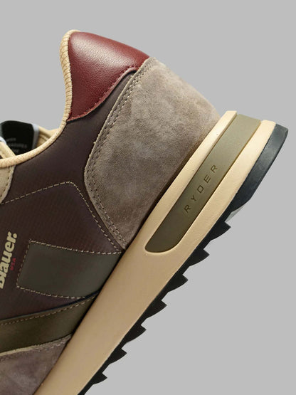 Blauer Ryder, sneakers da uomo verdi