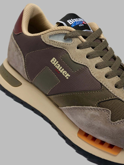 Blauer Ryder, sneakers da uomo verdi