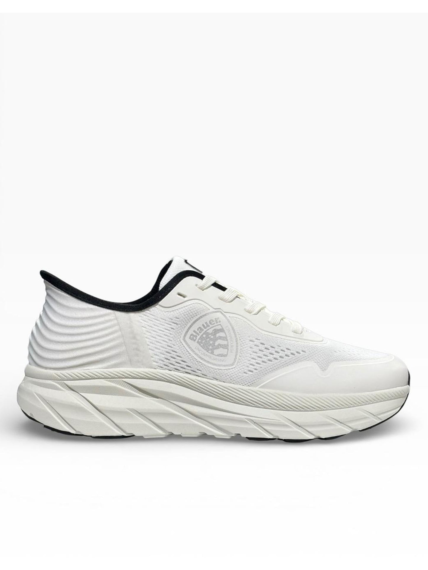Sneakers Kelson01 Kni bianche da uomo in tessuto e sintetico