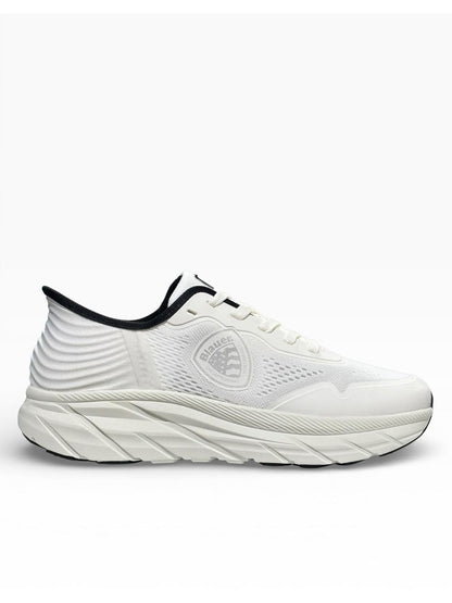Sneakers Kelson01 Kni bianche da uomo in tessuto e sintetico