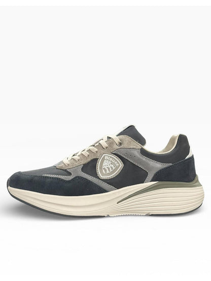 Sneakers Blauer Lander/Nys da uomo in grigio casual
