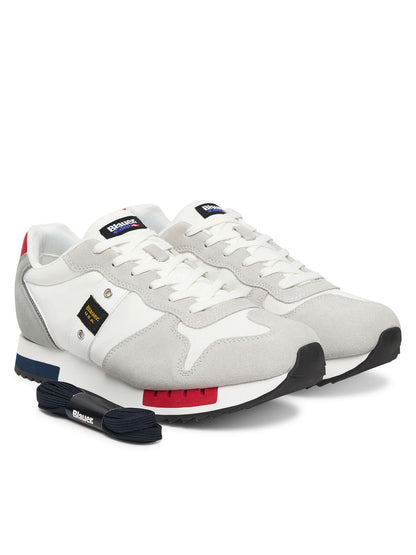 Sneakers Blauer Queens01/MES bianche da uomo casual