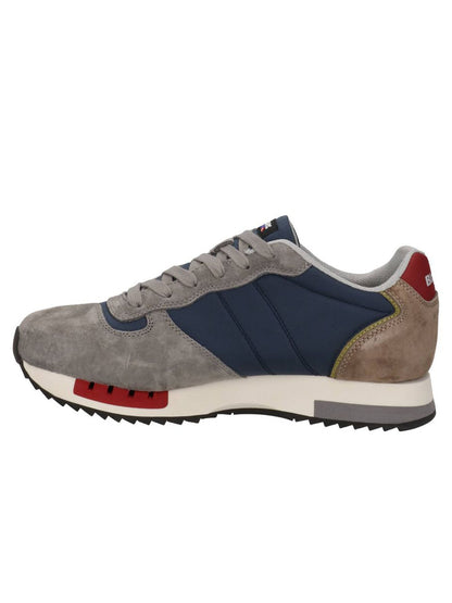 Sneakers Blauer Queens01 Nub in pelle e scamosciato grigie da uomo
