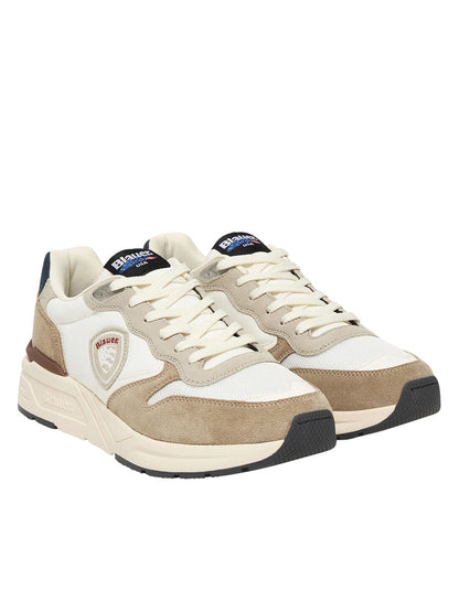 Sneakers Blauer Ray02/Mes beige da uomo casual