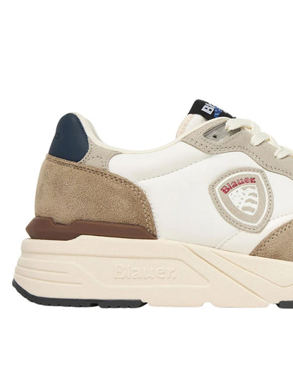 Sneakers Blauer Ray02/Mes beige da uomo casual