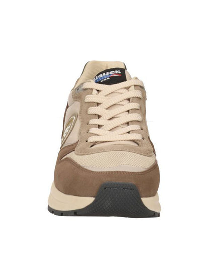 Sneakers Blauer Ray02/Mes da uomo in pelle e tessuto marrone