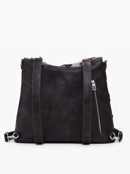 ZAINO CONVERTIBILE STENCIL FLO DESIGUAL DONNA CIOCCOLATO