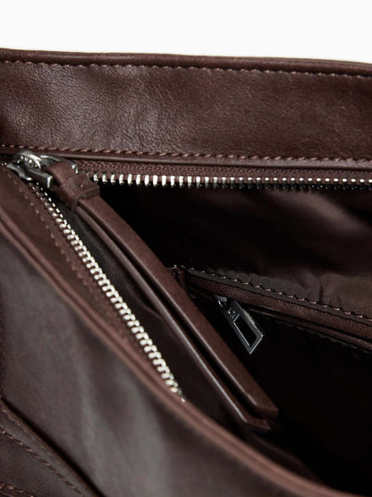 BORSA CONVERTIBILE HALF LOGO DESIGUAL DONNA CIOCCOLATO