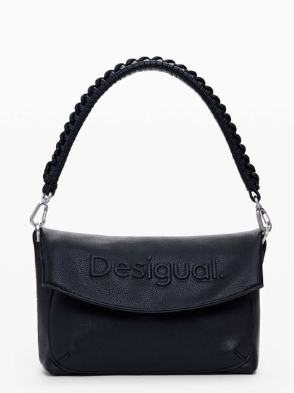 BORSA HALF LOGO DESIGUAL DONNA NERO