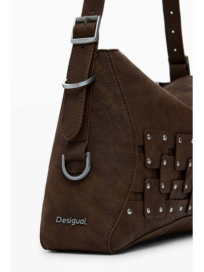 BORSA NEW PATCH DESIGUAL DONNA CIOCCOLATO