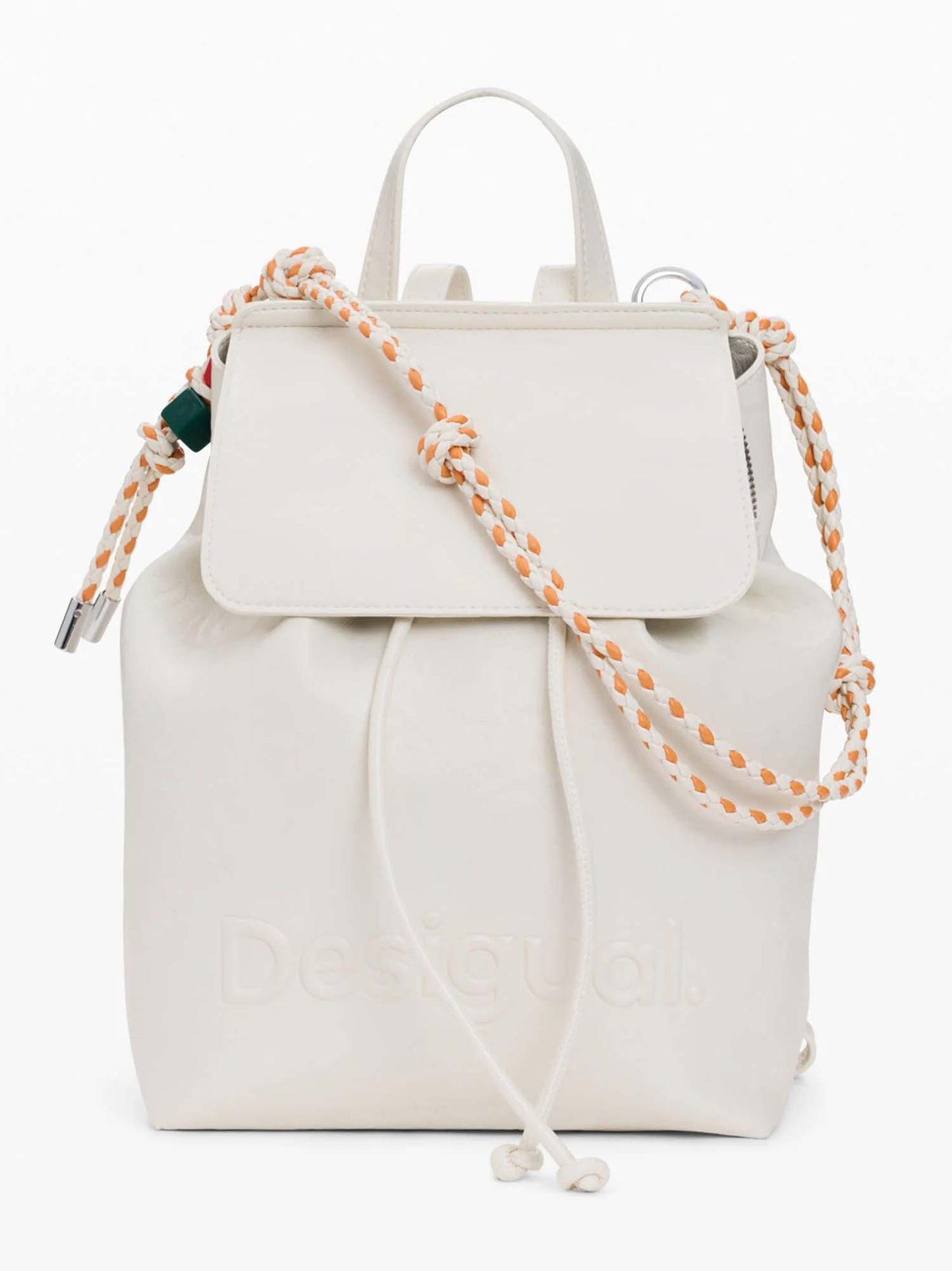 Zaino donna Desigual Luena piccolo in similpelle panna