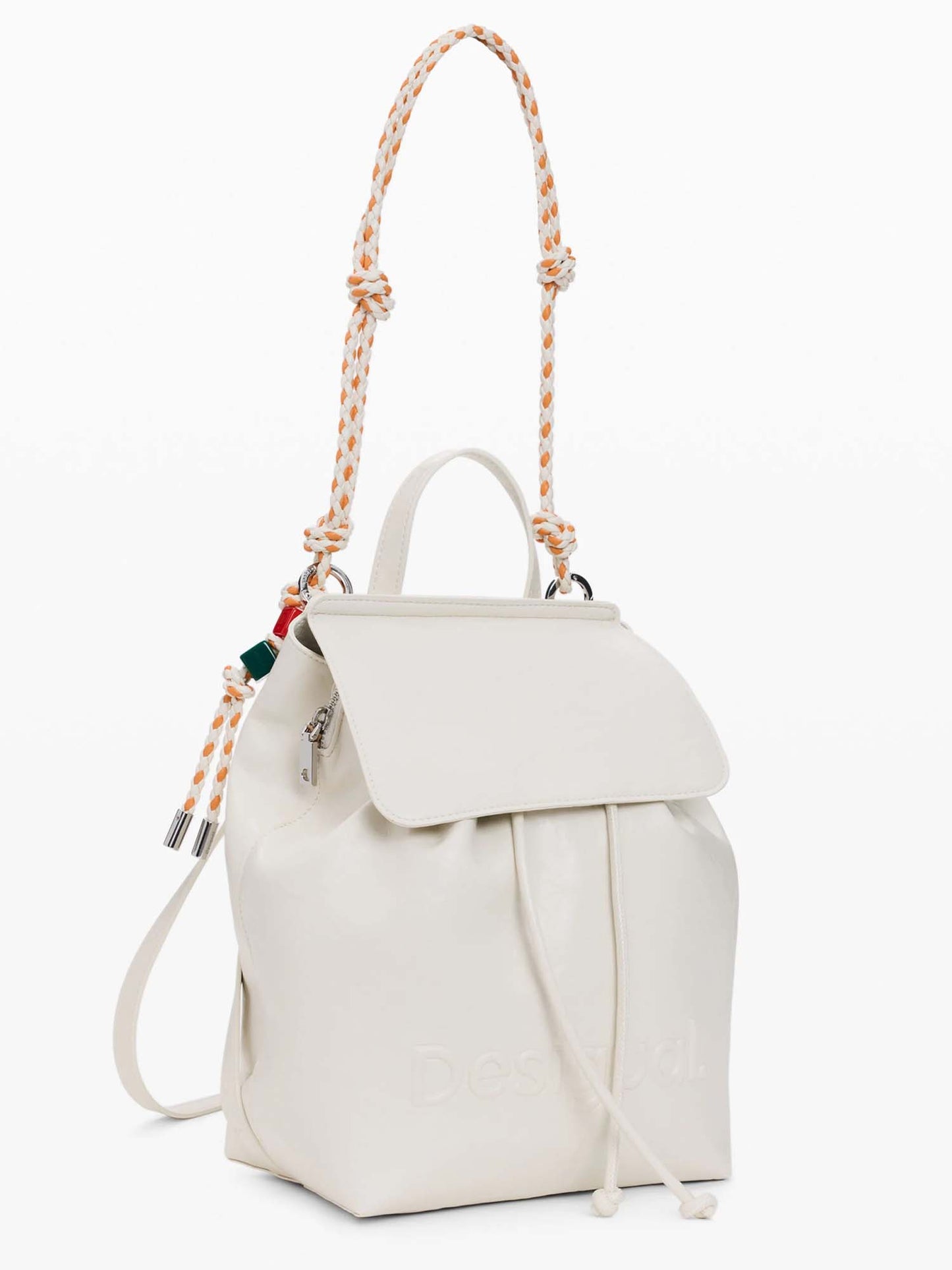 Zaino donna Desigual Luena piccolo in similpelle panna