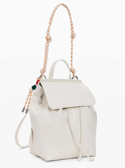 Zaino donna Desigual Luena piccolo in similpelle panna