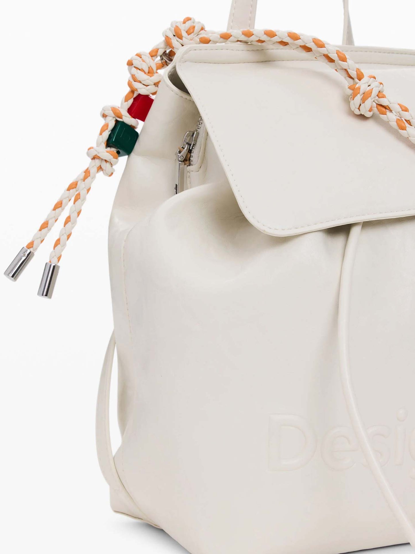 Zaino donna Desigual Luena piccolo in similpelle panna