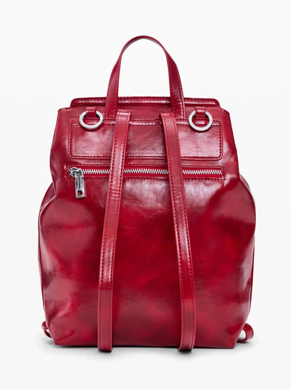 Zaino rosso Desigual Luena piccolo con logo per donna