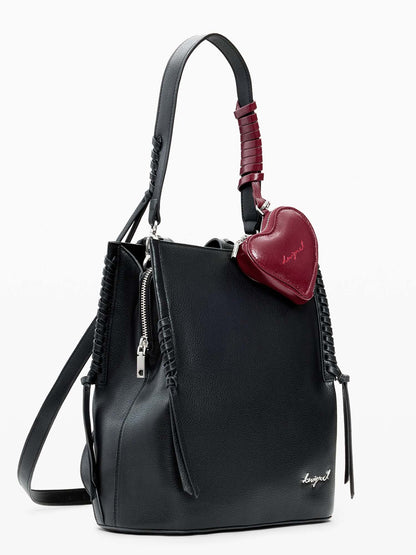 Zaino nero Desigual con logo Sumy piccolo da donna