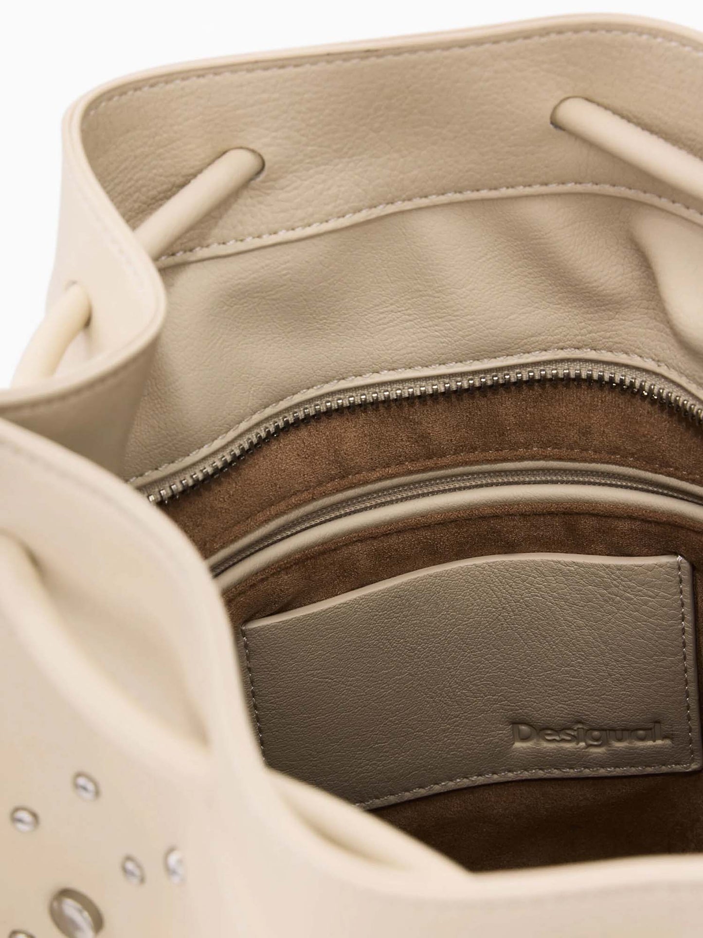 Zaino beige Desigual Gallium Harlan da donna casual