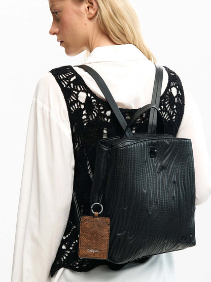 Desigual Helium Sumy, zaino piccolo nero da donna casual