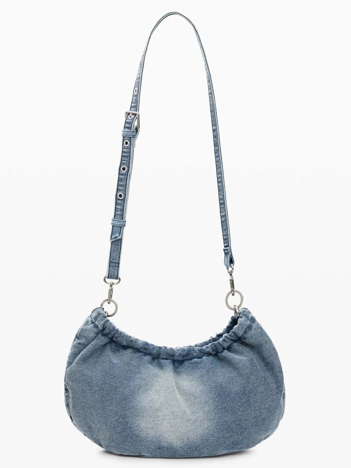 Borsa a tracolla Desigual effetto denim da donna