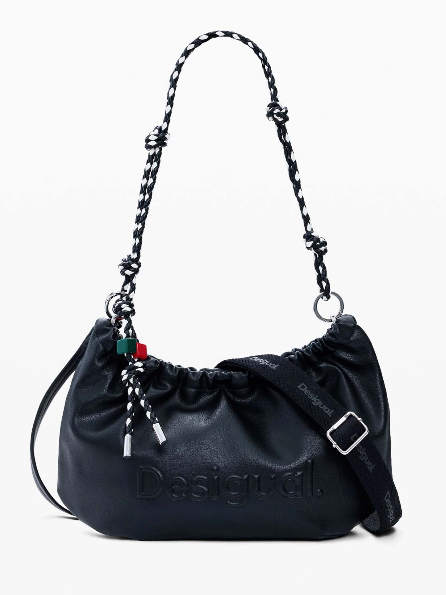 Borsa tote Desigual Half Logo Waverly nera da donna casual