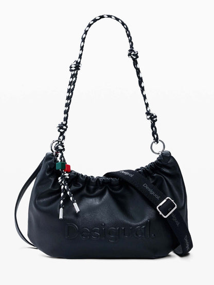 Borsa tote Desigual Half Logo Waverly nera da donna casual