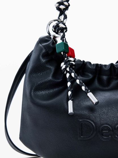 Borsa tote Desigual Half Logo Waverly nera da donna casual