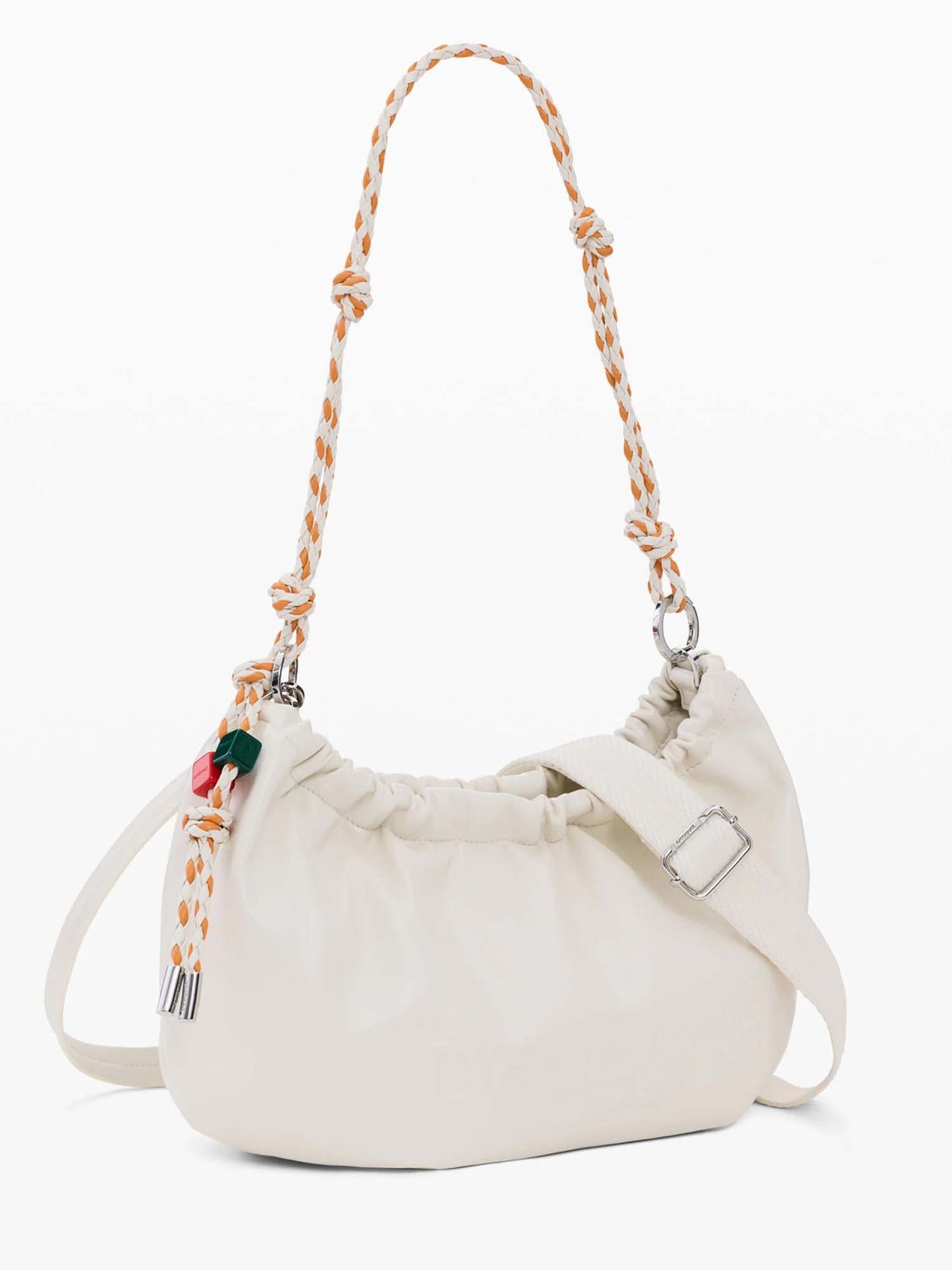 Desigual Half Logo Waverly, borsa tote beige da donna