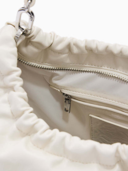 Desigual Half Logo Waverly, borsa tote beige da donna