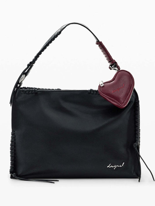 Borsa Desigual in nero unisex adulto per la stagione primavera estate