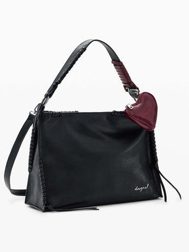 Borsa Desigual in nero unisex adulto per la stagione primavera estate