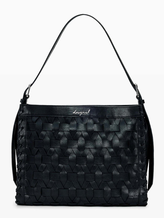 Borsa Desigual Argon in nero con dettaglio charm e tracolla regolabile