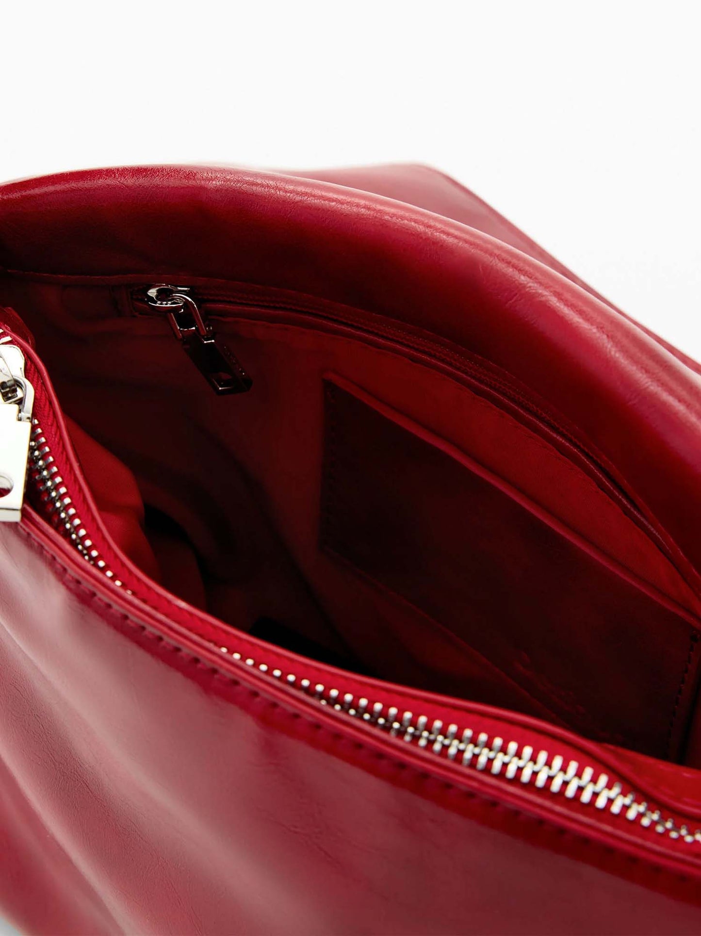 Borsa Desigual a spalla rossa media con logo