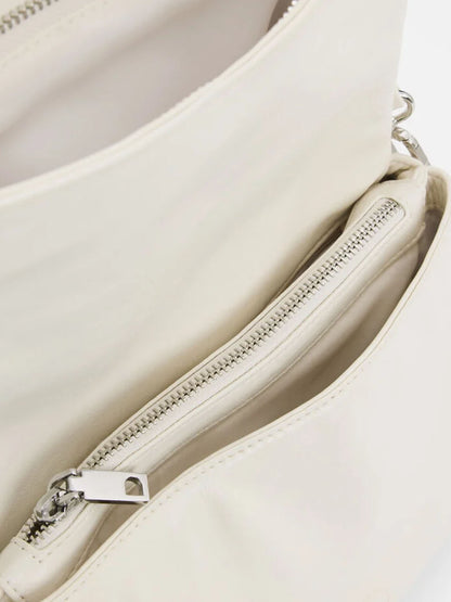 Borsa a tracolla panna Desigual con charms da donna