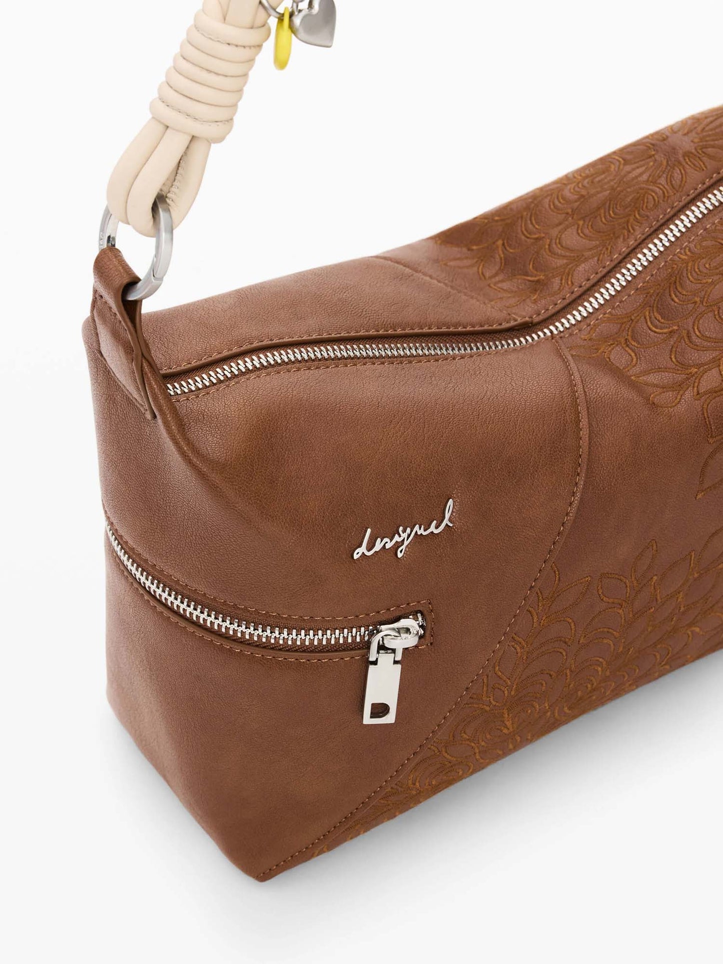 Borsa beige Desigual da donna adulto per la primavera-estate