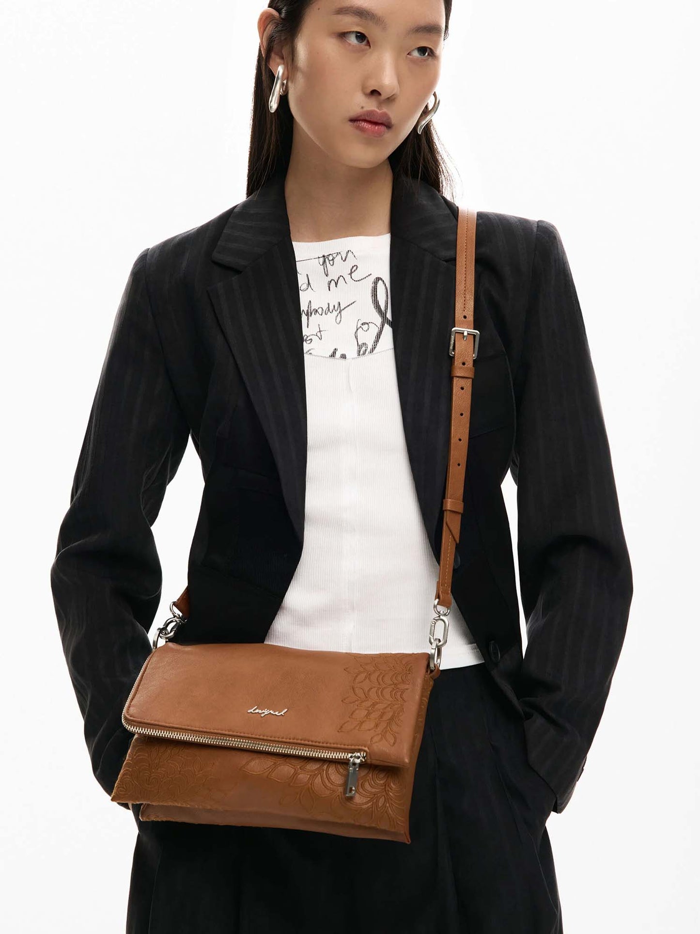 Borsa Desigual beige da donna adulto per la primavera estate