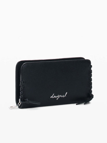 Portafoglio unisex adulto Desigual nero dallo stile unico