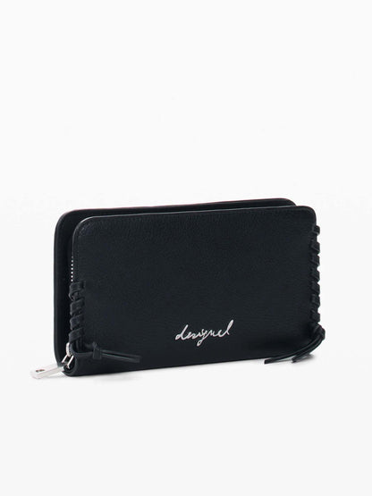 Portafoglio da donna adulto Desigual nero dallo stile unico