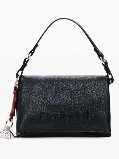 Desigual Half Logo, borsa da donna nera