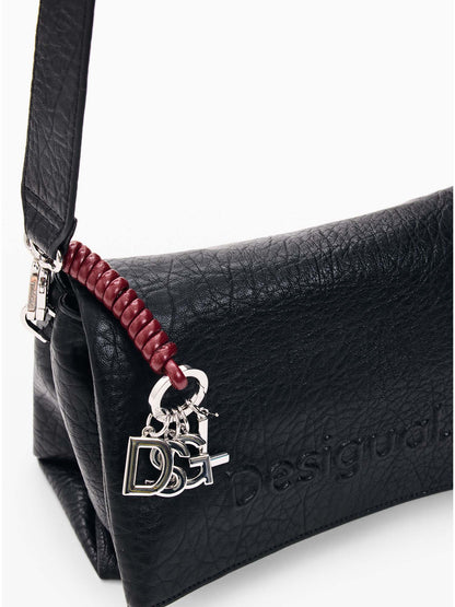 Desigual Half Logo, borsa da donna nera