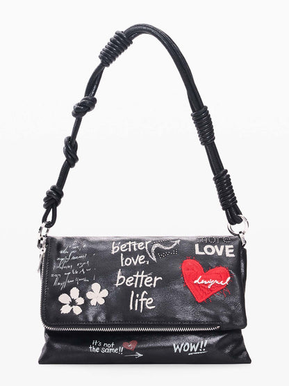 Desigual Wow, borsa da donna nera